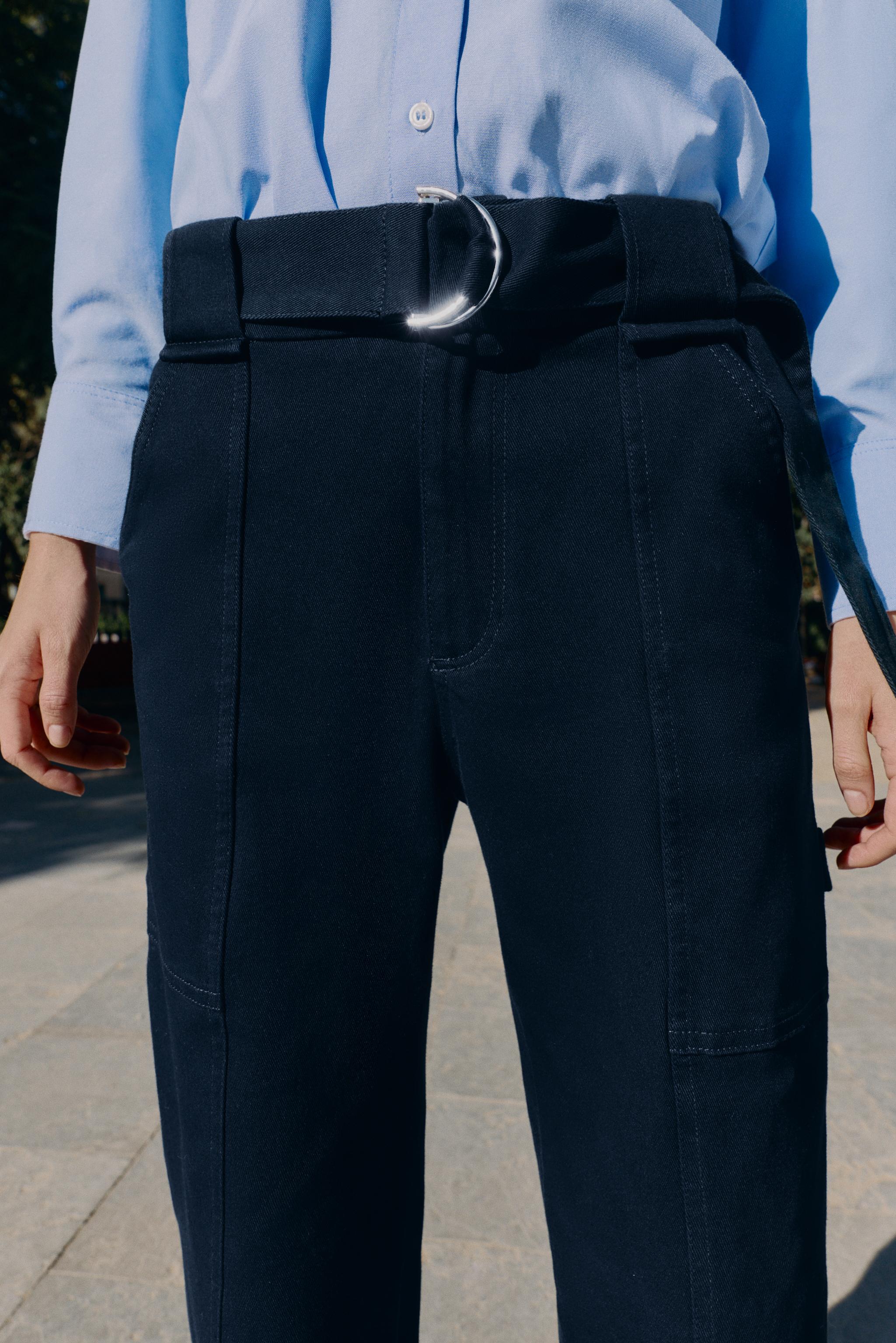 PANTALON CARGO AVEC CEINTURE